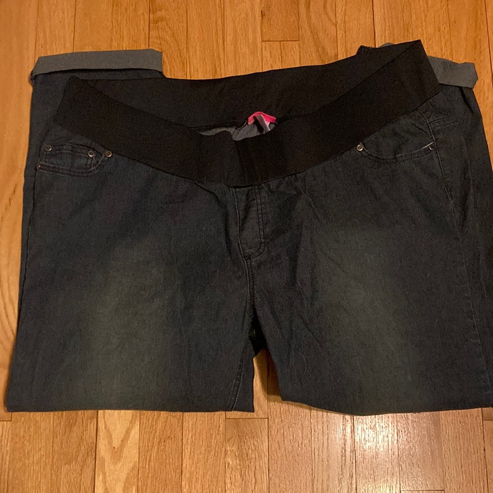 Plus Size elastic waistband denim NWOT